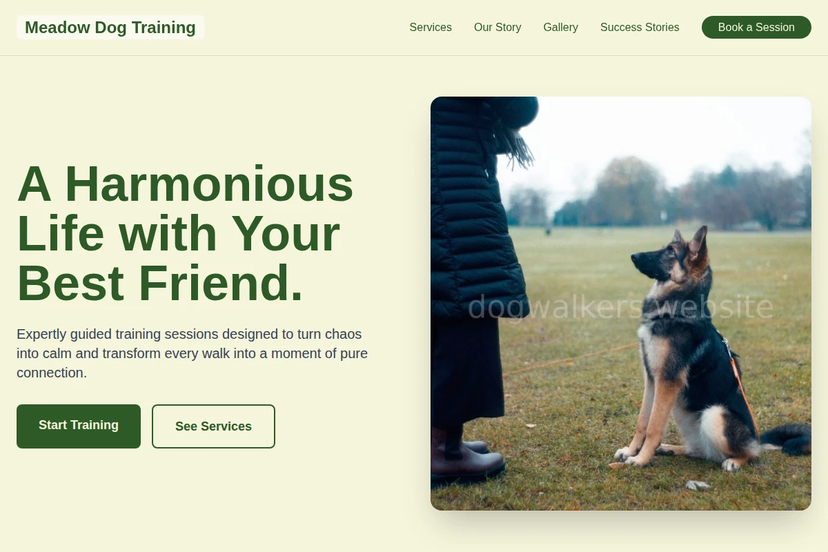 Meadow Dog Training