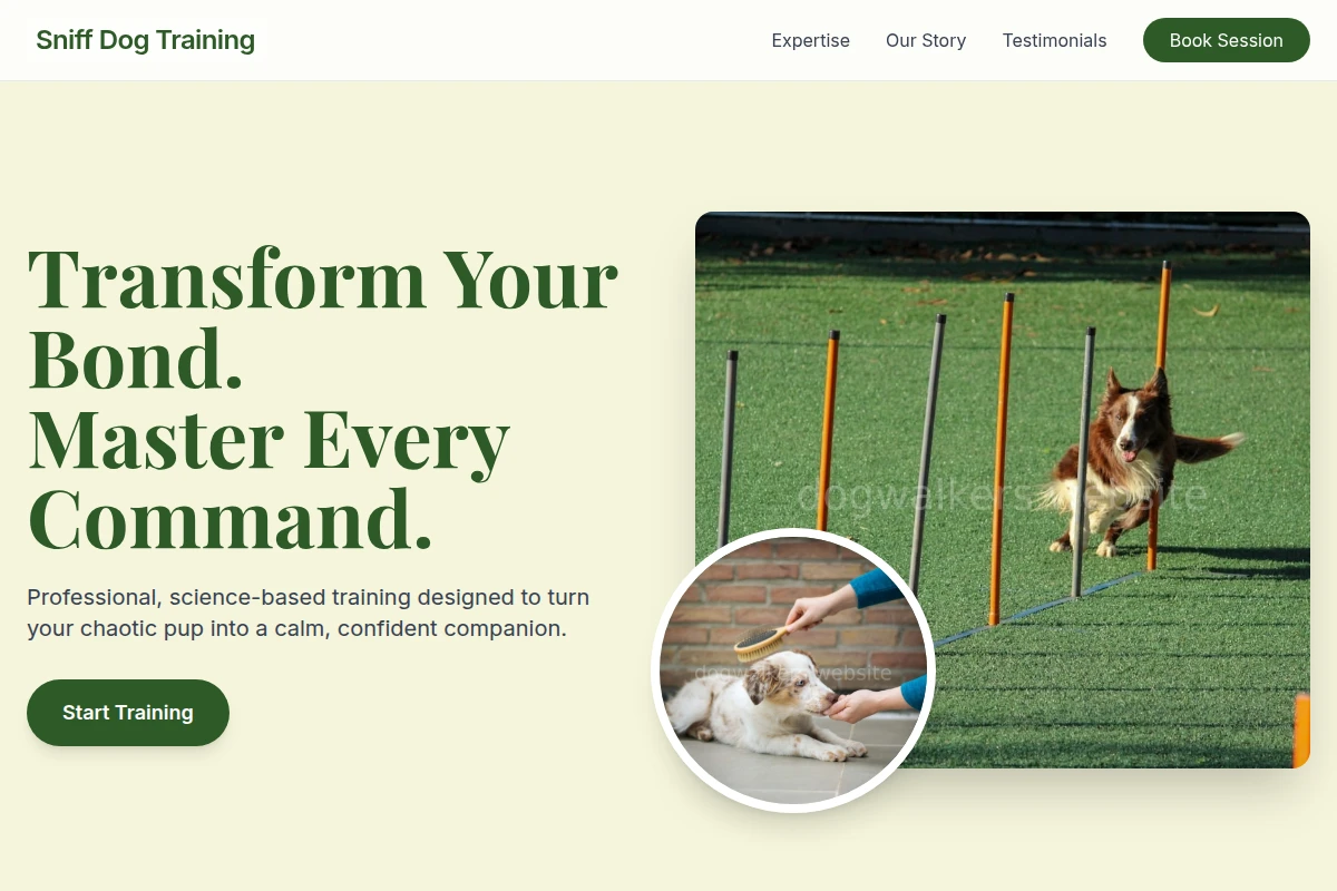Sniff Dog Training