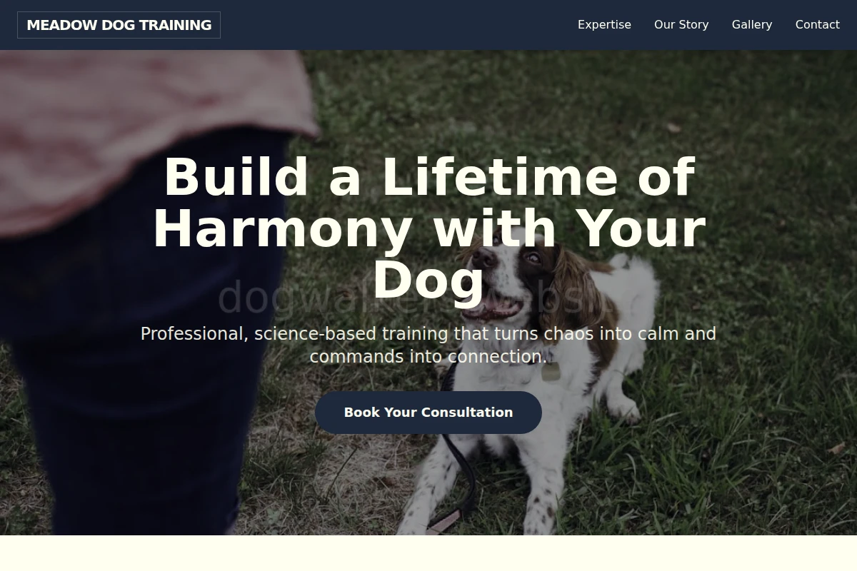 Meadow Dog Training