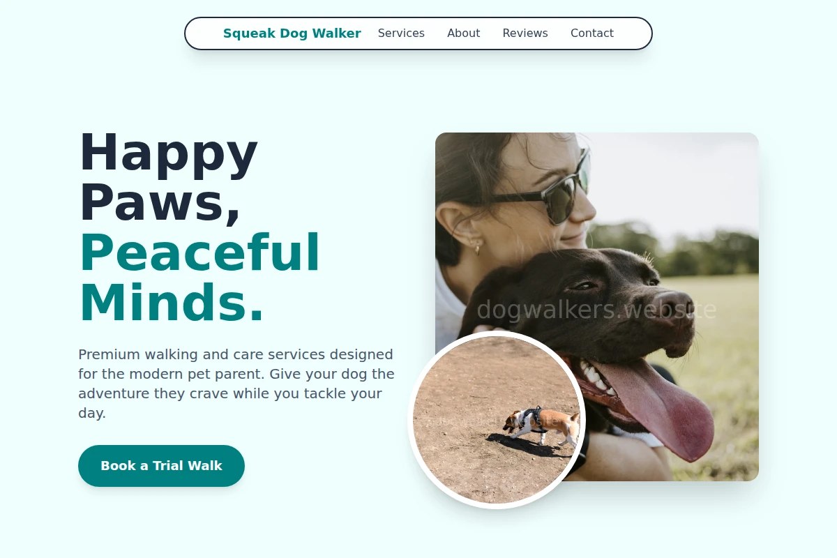 Squeak Dog Walker