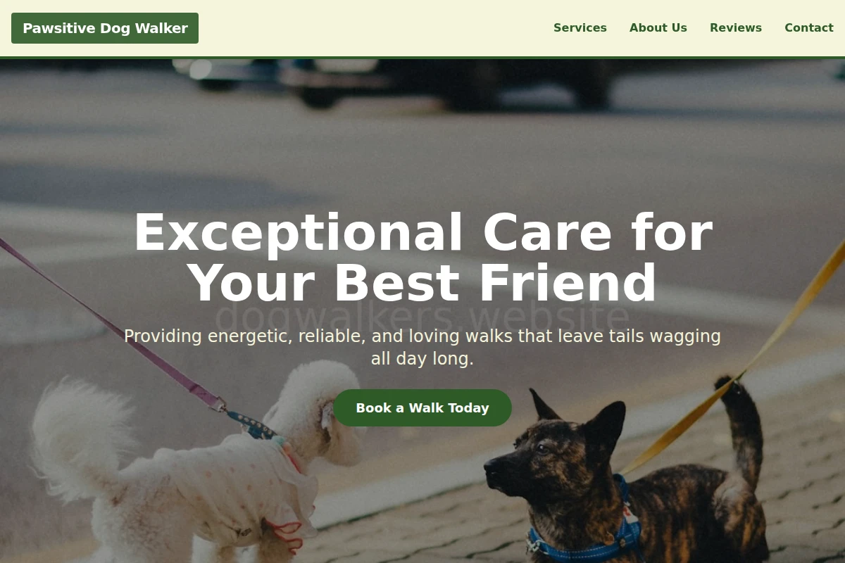 Pawsitive Dog Walker